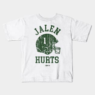 Jalen Hurts Philadelphia Helmet Font Kids T-Shirt